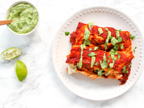 Sweet Potato Chickpea Enchiladas