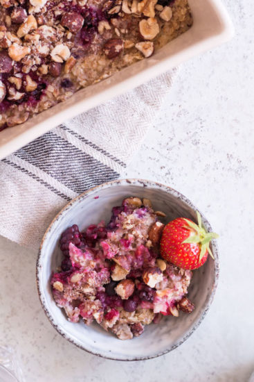 Baked Berry Oatmeal - Heavenlynn Healthy