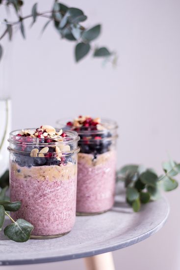 Berry Chia Pudding - Alpro H.A.P.P.Y Challenge - plant-based, vegan, gluten free, refined sugar free - heavenlynnhealthy.com