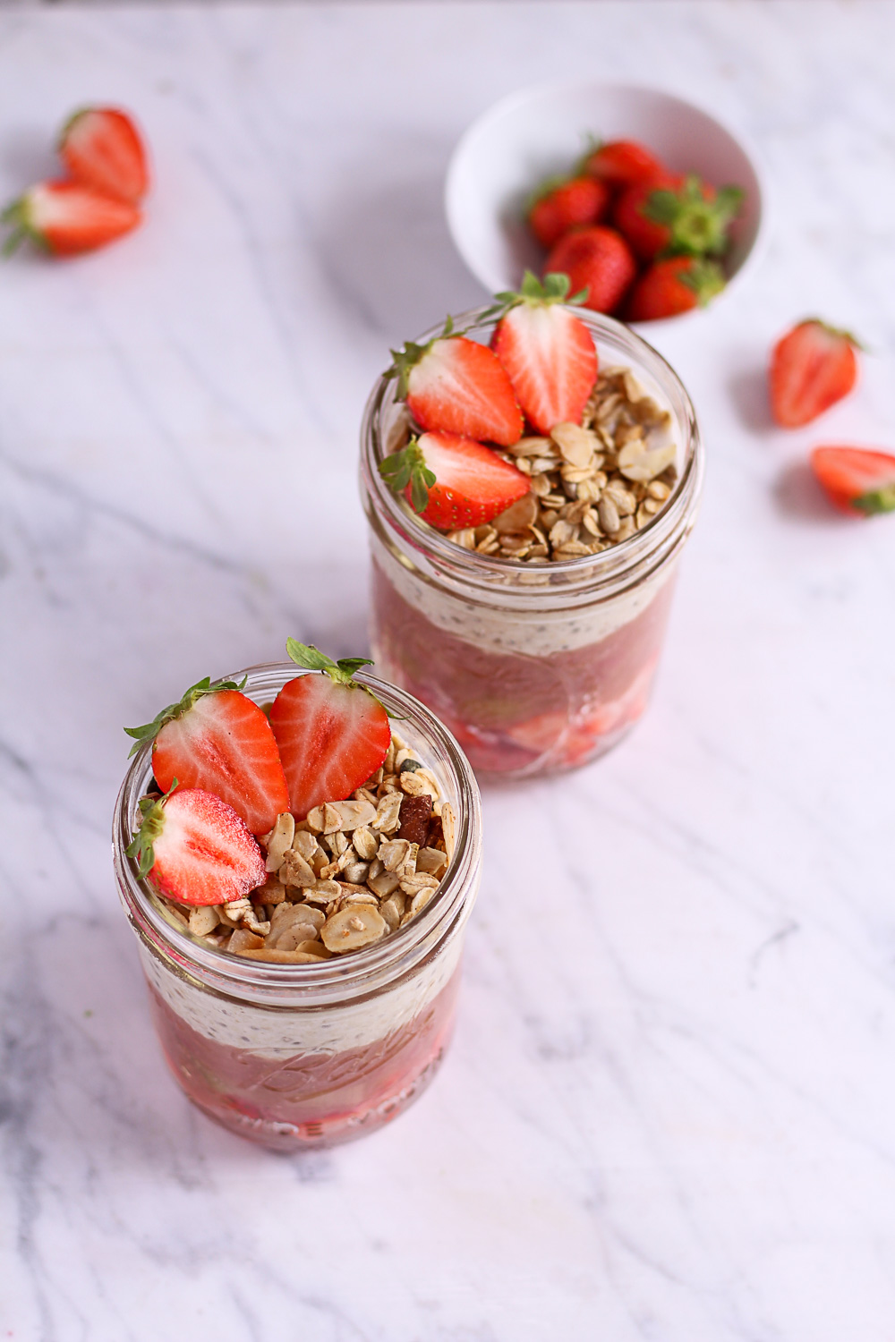 Rhubarb Strawberry Parfait Heavenlynn Healthy 1677