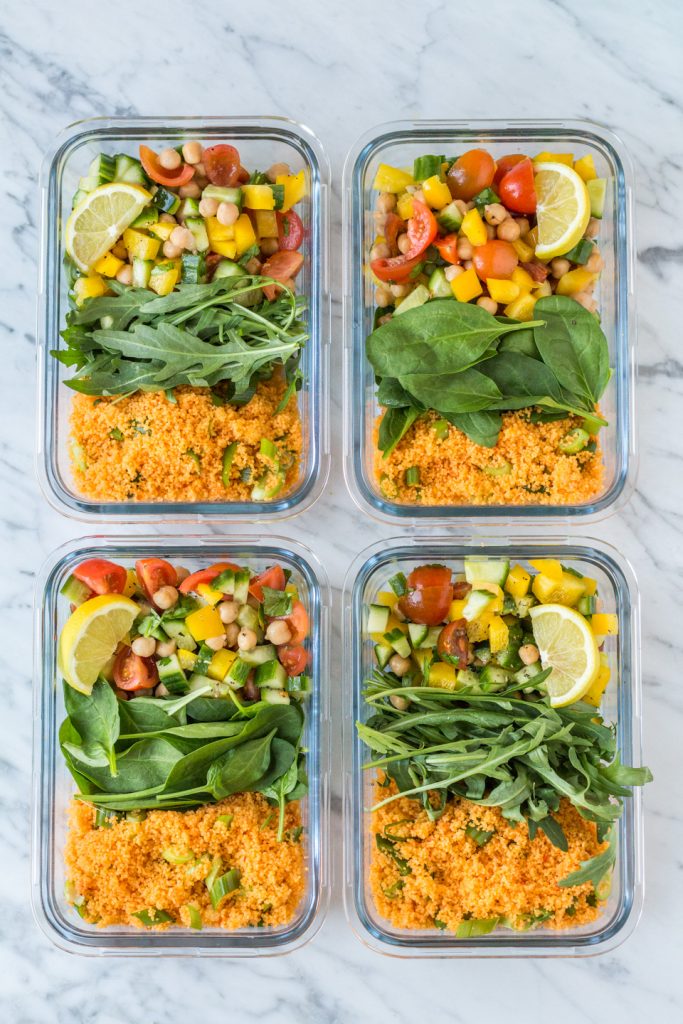 15-minute meal prep couscous salad - Heavenlynn Healthy
