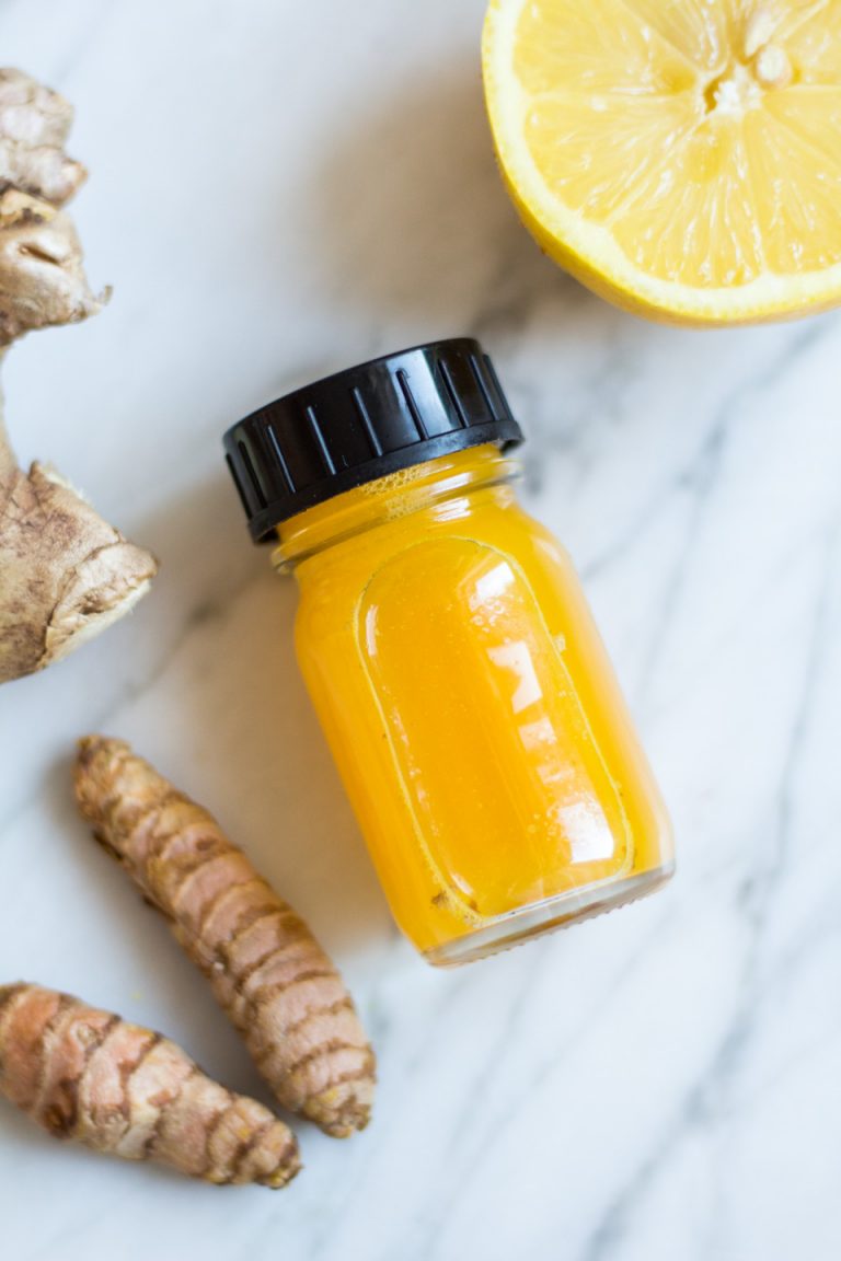 How to make ginger and turmeric shots without a juicer - Heavenlynn Healthy